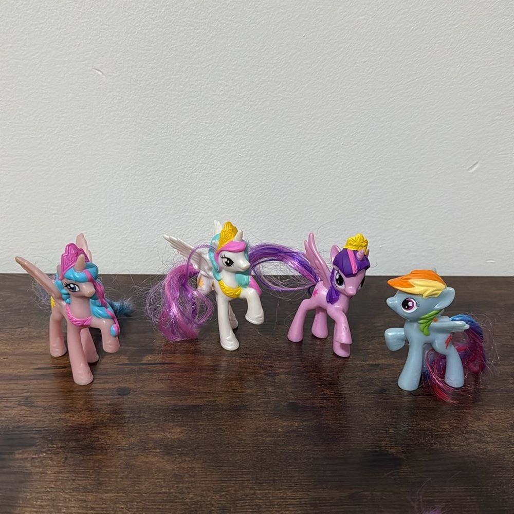 My Little Pony Mcdonalds Happy Meal Toy 3” Figures Mix Lot of 9 Brushable Tails - Picture 4 of 14